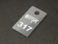 Numerki do szatni z srebrnej plexi gr 3mm