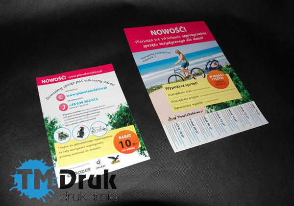 Projektowanie i druk plakatów i ulotek reklamowych - TM Druk Siechnice