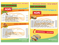 Ulotki reklamowe dla restauracji - barów, dolnyśląsk - TM Druk Siechnice
