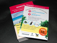 Dwustronne ulotki reklamowe dla sklepów - tanio! Zobacz realizację