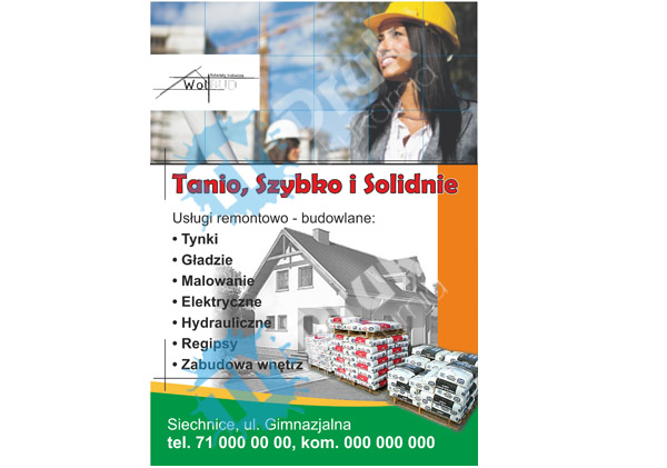 Druk ulotek reklamowych dla hurtowni, sklepów, restauracji - TM Druk