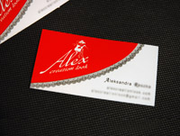 Wizytówki drukowane metodą sitodruku