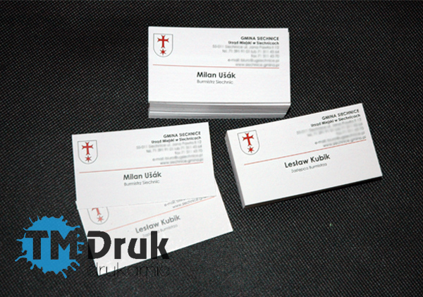 TM Druk Drukarnia producent wizytówek imiennych i firmowych