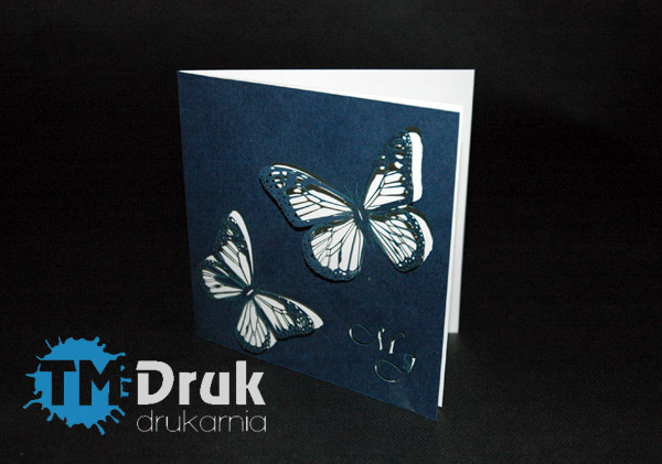 Zaproszenia drukowane na ozdobnych papierach, grawerowane i wycinane laserowo - TM Druk Drukarnia