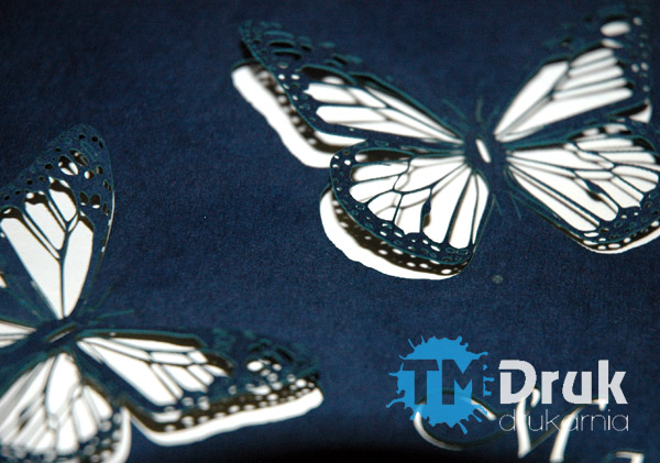 Zaproszenia zdobione laserem - TM Druk Drukarnia