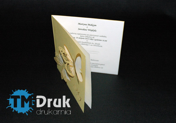 Ozdobne zaproszenia na ślub od producenta