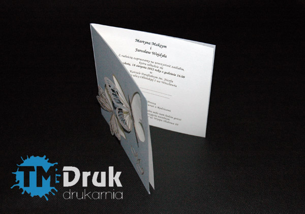 Ozdobne zaproszenia na ślub od producenta