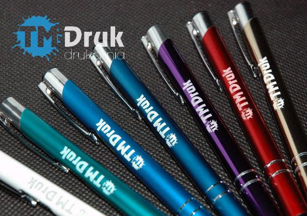 Długopisy reklamowe z logo firmy - grawerowane laserem - TM Druk