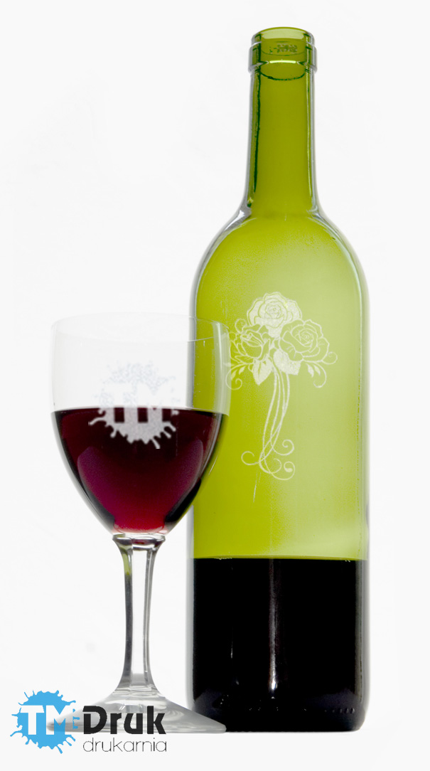 Grawerowanie szkła laserem - niskie ceny - TM Druk