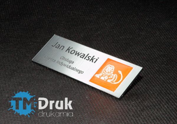 Identyfikatory personalizowane z naklejką 3D - Wrocław, Oława, Oleśnica, Brzeg, Siechnice