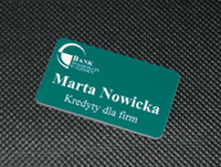 Plakietki z imieniem i nazwiskiem oraz nazwą stanowiska-działu - Wrocław, Oława, Brzeg, Oleśnica, Siechnice