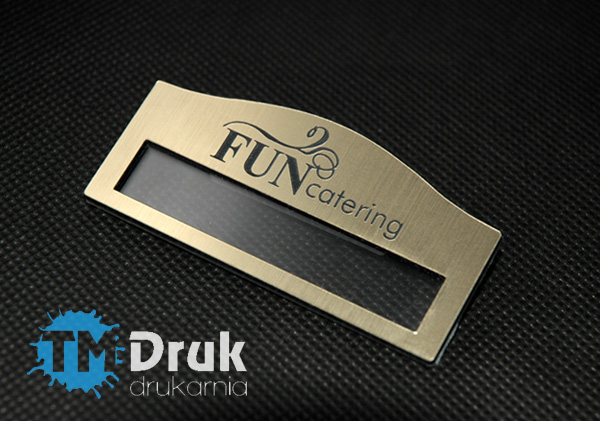 Identyfikatory z wymienną treścią z ozdobnych laminatów grawerskich - Wrocław, Oława, Oleśnica, Brzeg, Siechnice