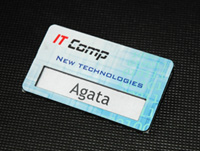 Plakietka drukowana z grafiką w pełnym kolorze