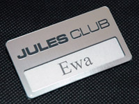 Identyfikatory z laminatu grawerskiego - TM Druk Siechnice