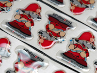 Producent nalepek 3D zalewanych żywicą - Wrocław, Siechnice, Oława, Oleśnica, Siechncie