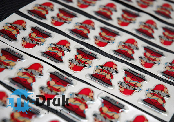 Naklejki wypukłe, nalepki 3D z logiem/logotypem firmy jako gadżet reklamowy