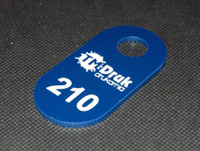 Trwałe numerki do szatni w różnych kolorach