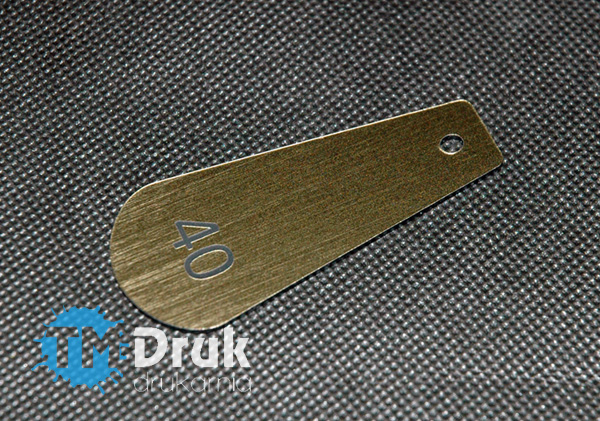 Produkcja złotych ozdobnych numerków, breloków, zawieszek do szatni, pokoi - kluczy