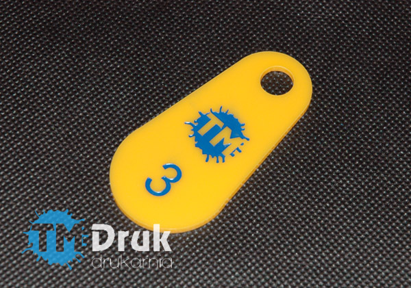 Breloki do kluczy z laminatów grawerskich