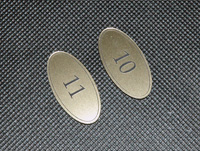 Tabliczki samoprzylepne z numerami do wieszaków w szatni