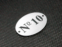 Numerki z laminatów na półki sklepowe