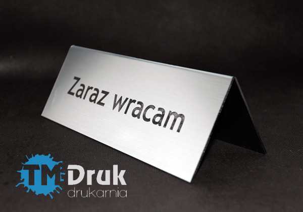Koziołek informacyjny na biurko ZARAZ WRACAM - TM Druk