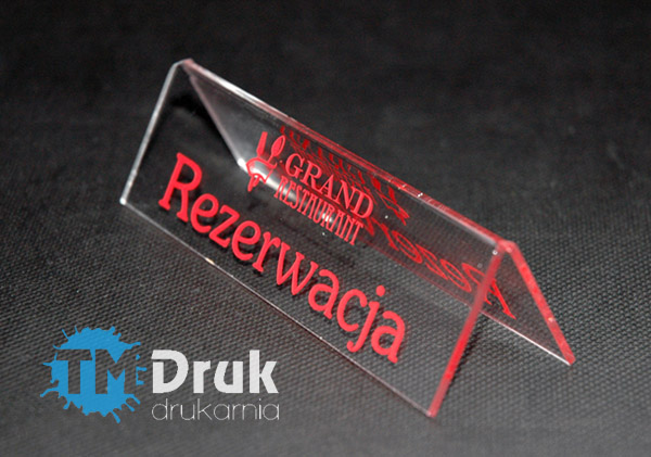 Tabliczki na stoliki z numeracją lub tekstem dla restauracji, barów, kawiarni - Dolnyśląsk - TM Druk
