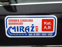 Naklejki magnetyczne na samochód - Wrocław, Siechnice, Oława, Oleśnica