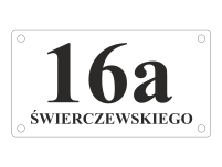 Tablice adresowe z numerem. Wykonane metodą pleksi na pleksi - TM Druk