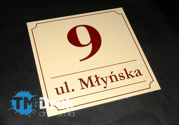 Tabliczki adresowe, projektowane pod indywidualne zamówienia