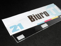 Tabliczki z wymienna trescia na kartkach - Wrocław, Oława, Siechnice, Oleśnica