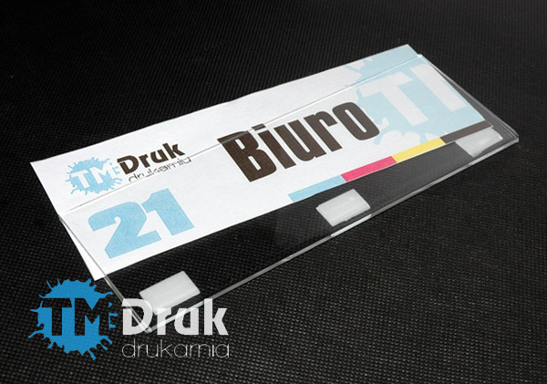 Tabliczki z wymienną treścią typu kieszonka - Wrocław, Brzeg, Oława, Oleśnica