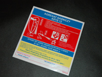 Etykiety do gaśnic i agregatów