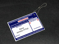 Karta węża hydrantowego drukowana na PCV - kontrolki do hydrantów