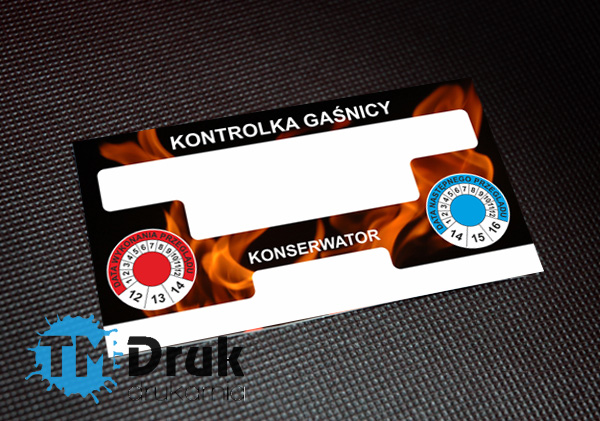 Druk kontrolek w czterech kolorach - TM Druk Drukarnia