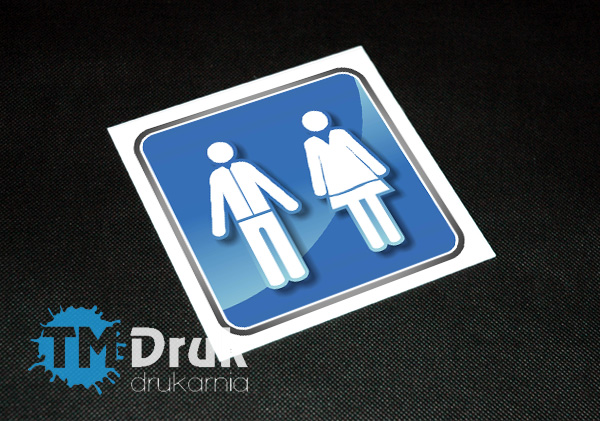 Tabliczka w kolorze toaleta damska / męska, bezpośrednio od producenta