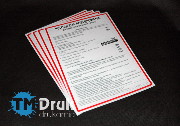 Instrukcja postępowania na wypadek pożaru