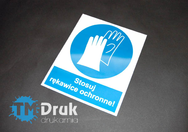 Znak nakazu - Stosuj rękawice ochronne