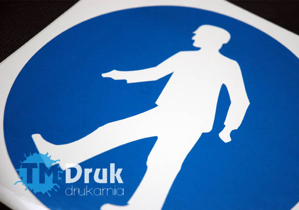 Jesteśmy producentem znaków na folii i płytach PCV