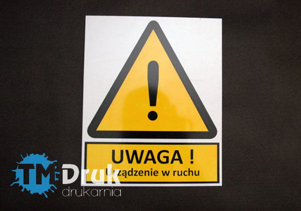 Produkujemy znaki BHP na płytach i foliach samoprzylepnych