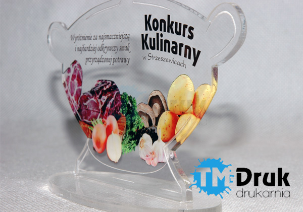 Statuetki z plexiglassów wraz z pełno kolorowym nadrukiem grafiki w atrakcyjnych cenach!