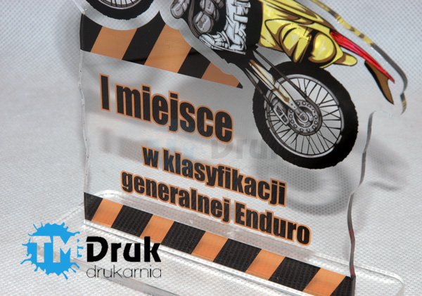 Podziękowanie z plexi dla opiekuna zespołu muzycznego