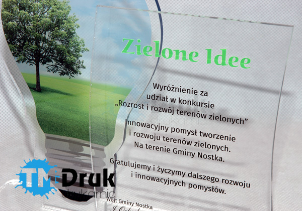 Wyróżnienia, nagrody i statuetki z pleksi wykonywane bez pośredników - TM Druk